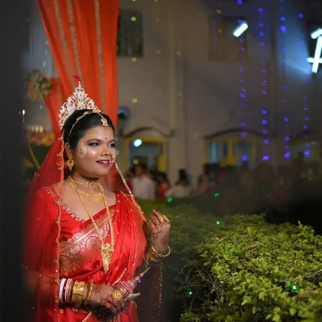 Professional bridal makeup look showing elegant wedding styling - Portrait 11