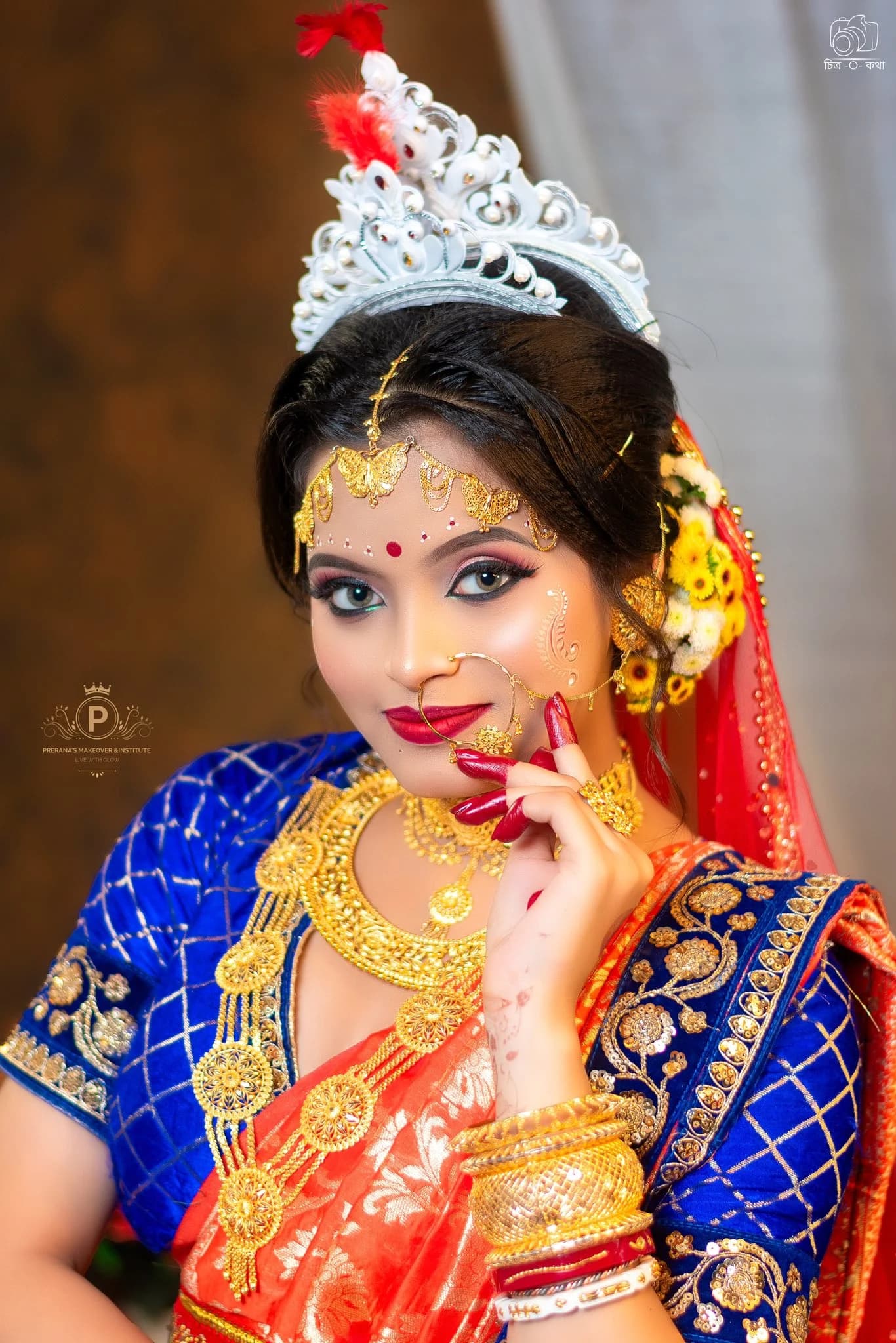 Professional bridal makeup look showing elegant wedding styling - Portrait 12