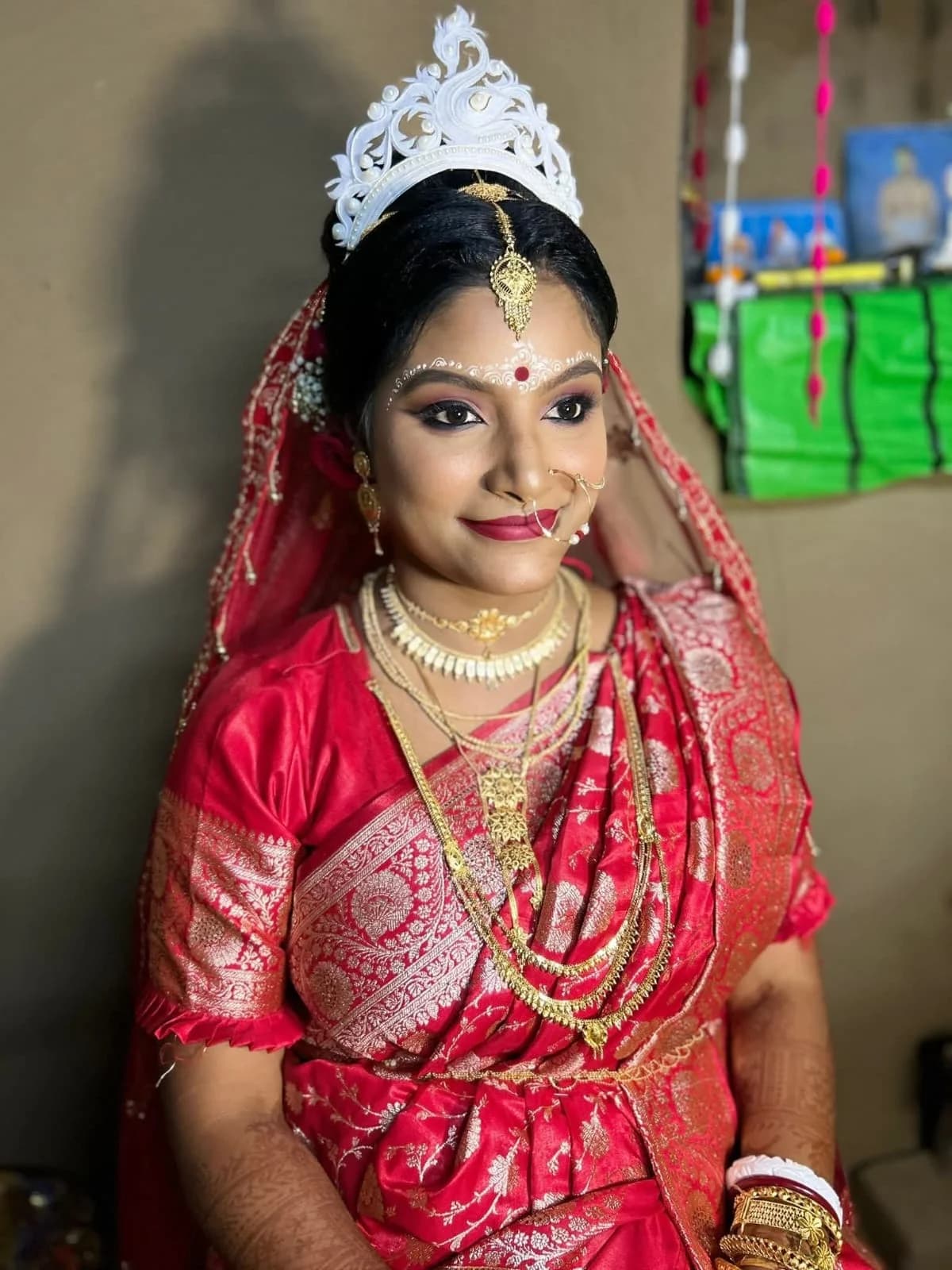 Professional bridal makeup look showing elegant wedding styling - Portrait 14
