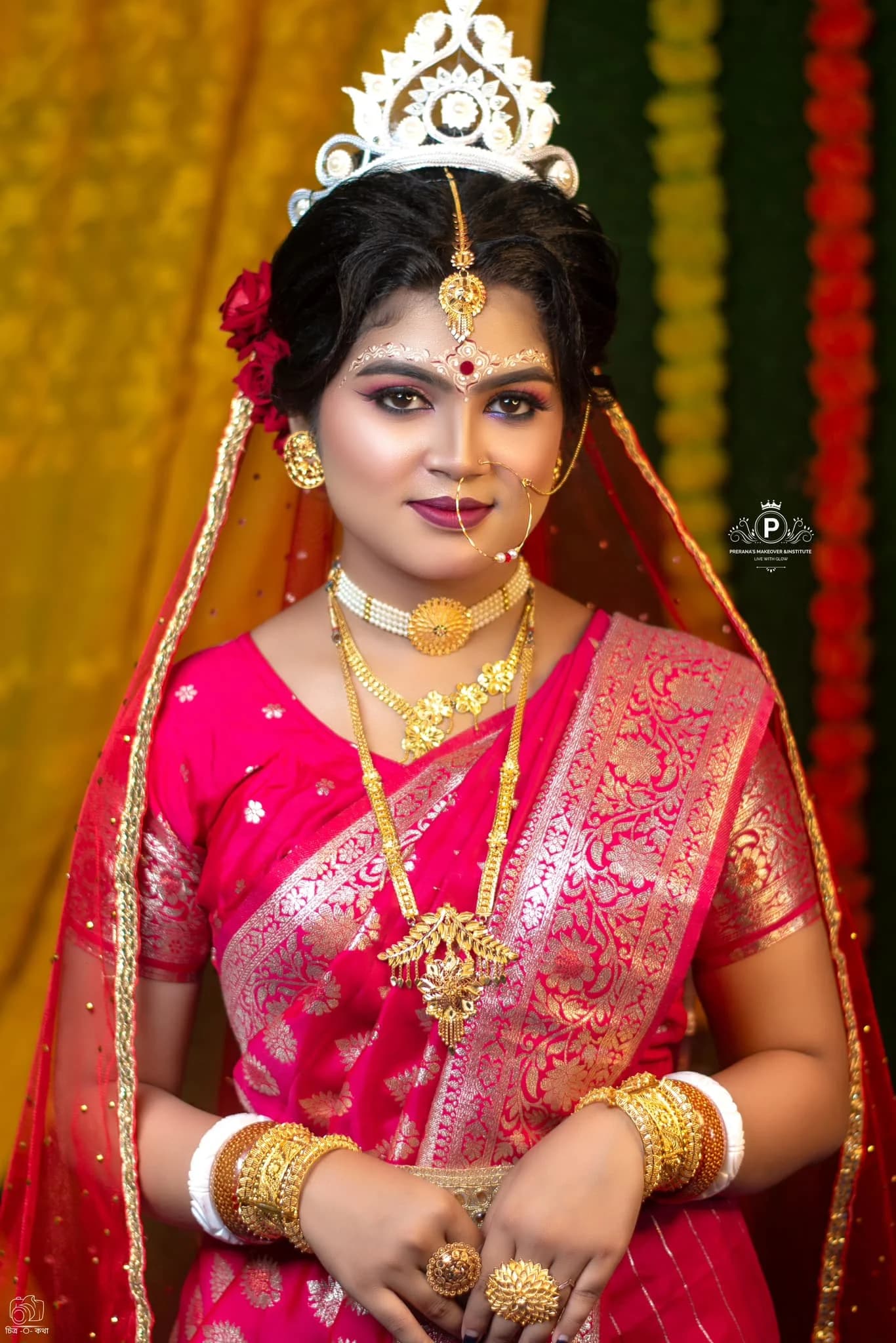 Professional bridal makeup look showing elegant wedding styling - Portrait 18