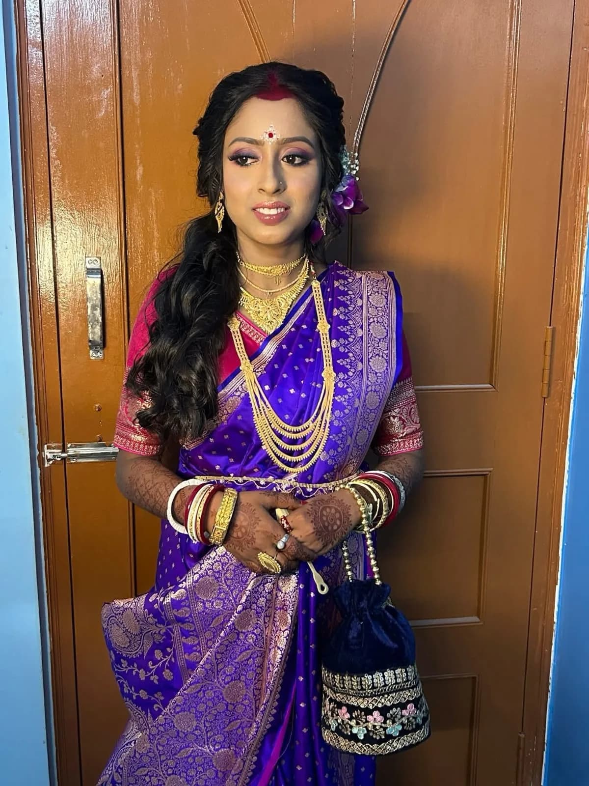 Pink Bengali Bridal by Prerana's Makeover