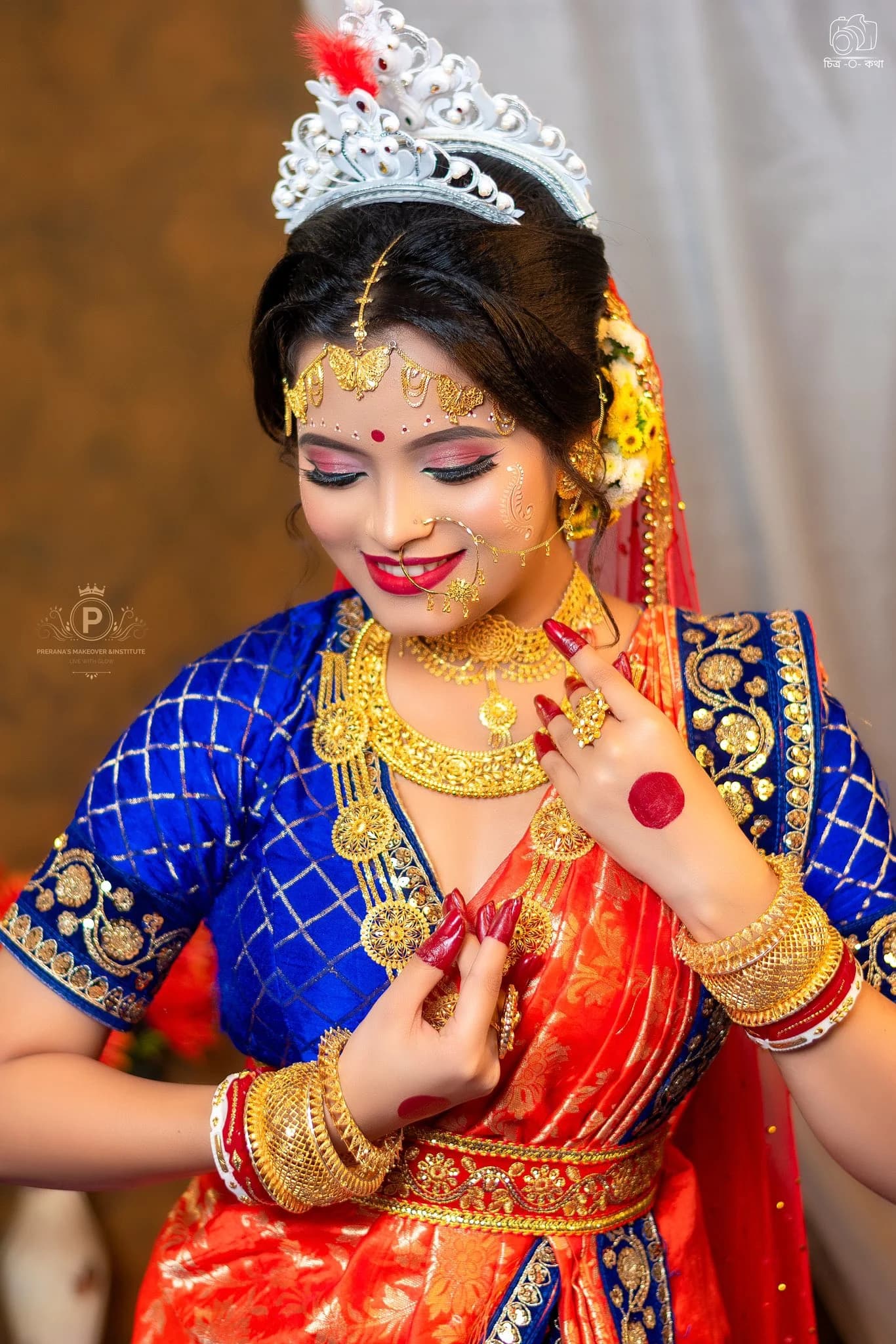 Elegant Velvet Portrait by Prerana's Makeover