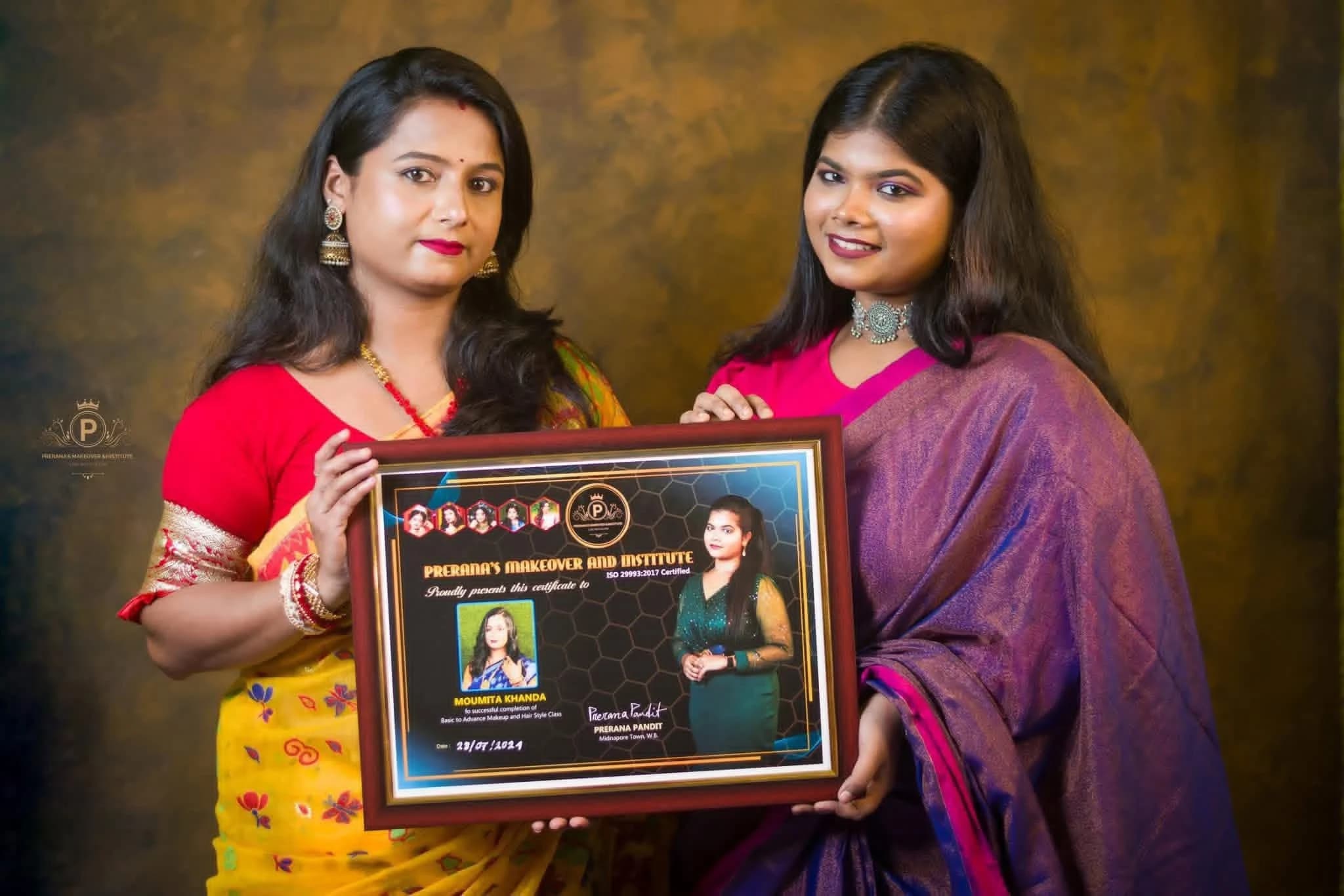 Student happily holding their completion certificate for Beautician Course in Midnapore - Graduate Moment 7