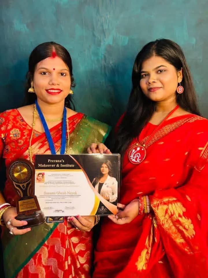 Certified professional certificate ceremony at Prerana's Makeover salon institute - Graduate Moment 5